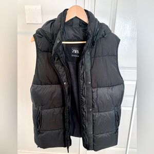 Zara vest with hood